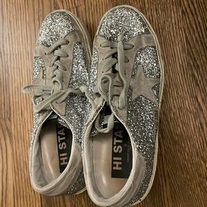 Golden Goose Hi Star, glitter, size 39